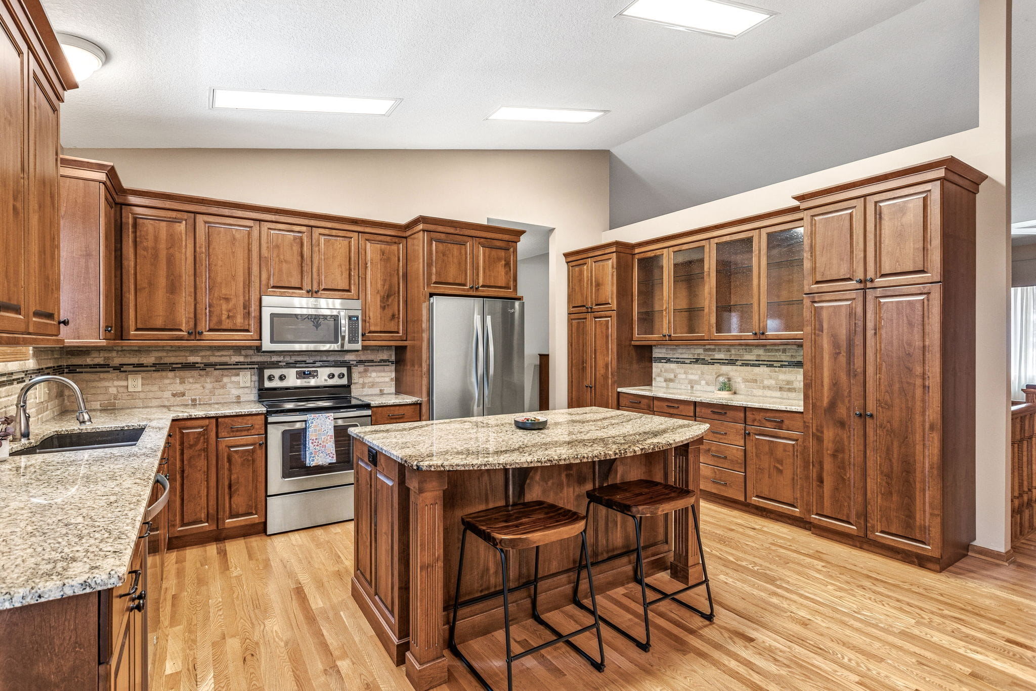 Kitchen cabinetry and appliances